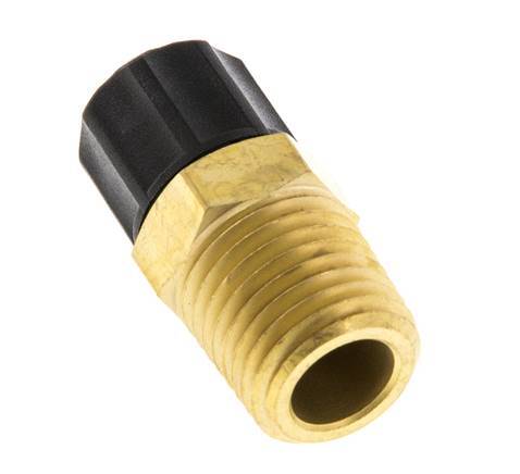 6x4 & 1/4''NPT Messing Rechte Opsteekkoppeling Buitendraad [2 Stuks]