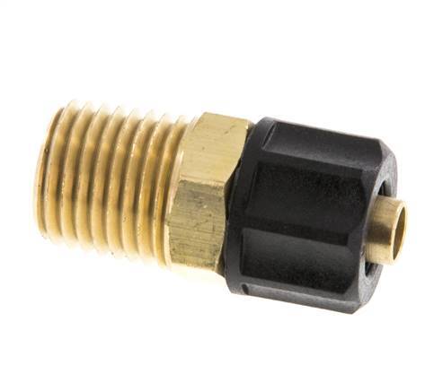 8x6 & 1/4''NPT Messing Rechte Opsteekkoppeling Buitendraad [2 Stuks]