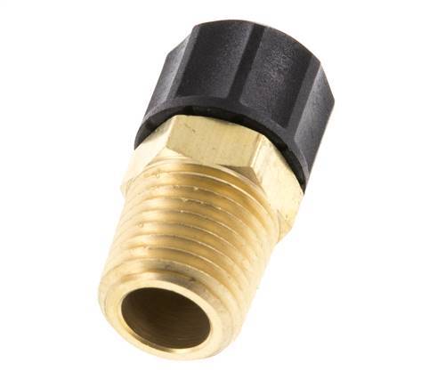 8x6 & 1/4''NPT Messing Rechte Opsteekkoppeling Buitendraad [2 Stuks]