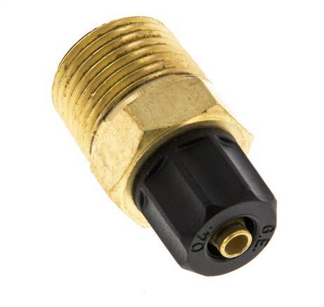 6x4 & 3/8''NPT Messing Rechte Opsteekkoppeling Buitendraad