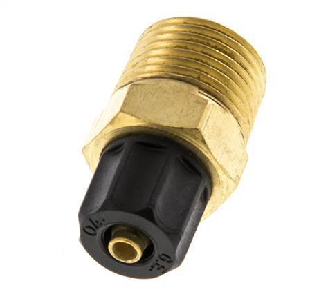 6x4 & 3/8''NPT Messing Rechte Opsteekkoppeling Buitendraad