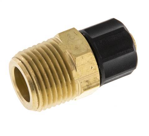 8x6 & 3/8''NPT Messing Rechte Opsteekkoppeling Buitendraad