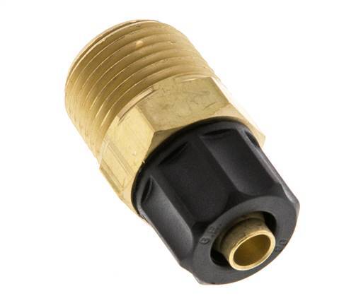 8x6 & 3/8''NPT Messing Rechte Opsteekkoppeling Buitendraad