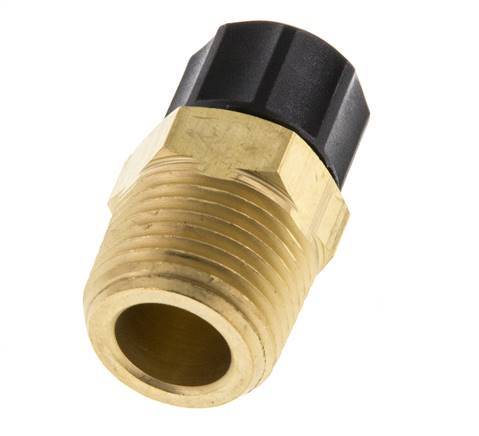 8x6 & 3/8''NPT Messing Rechte Opsteekkoppeling Buitendraad