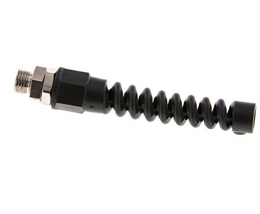 9.5x6.3 & G1/4'' Vernikkeld Messing Rechte Opsteekkoppeling Buitendraad Buigbescherming