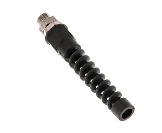 9.5x6.3 & G1/4'' Vernikkeld Messing Rechte Opsteekkoppeling Buitendraad Buigbescherming