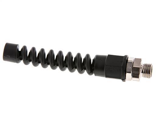 9.5x6.3 & G1/4'' Vernikkeld Messing Rechte Opsteekkoppeling Buitendraad Buigbescherming