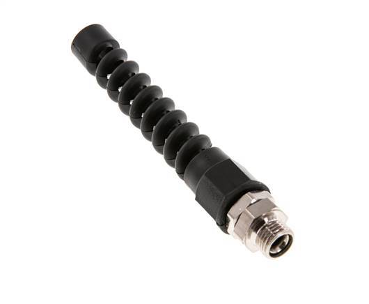 9.5x6.3 & G1/4'' Vernikkeld Messing Rechte Opsteekkoppeling Buitendraad Buigbescherming