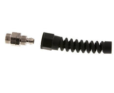 12x8 & G3/8'' Vernikkeld Messing Rechte Opsteekkoppeling Buitendraad Buigbescherming
