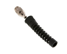 12x8 & G3/8'' Vernikkeld Messing Rechte Opsteekkoppeling Buitendraad Buigbescherming