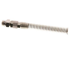 10x6.5 & G1/4'' Vernikkeld Messing Rechte Opsteekkoppeling Buitendraad Buigbescherming [2 Stuks]