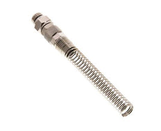 10x6.5 & G1/4'' Vernikkeld Messing Rechte Opsteekkoppeling Buitendraad Buigbescherming [2 Stuks]