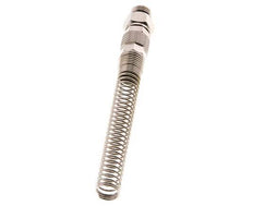 10x6.5 & G1/4'' Vernikkeld Messing Rechte Opsteekkoppeling Buitendraad Buigbescherming [2 Stuks]