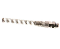 10x6.5 & G1/4'' Vernikkeld Messing Rechte Opsteekkoppeling Buitendraad Buigbescherming [2 Stuks]