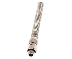 10x6.5 & G1/4'' Vernikkeld Messing Rechte Opsteekkoppeling Buitendraad Buigbescherming [2 Stuks]