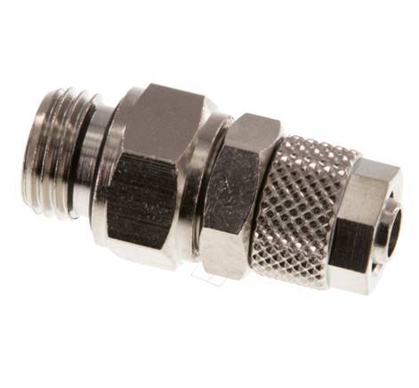 8x6 & G1/4'' Vernikkeld Messing Rechte Opsteekkoppeling Buitendraad [2 Stuks]