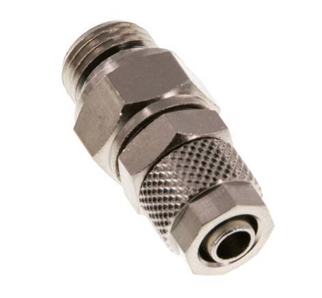 8x6 & G1/4'' Vernikkeld Messing Rechte Opsteekkoppeling Buitendraad [2 Stuks]