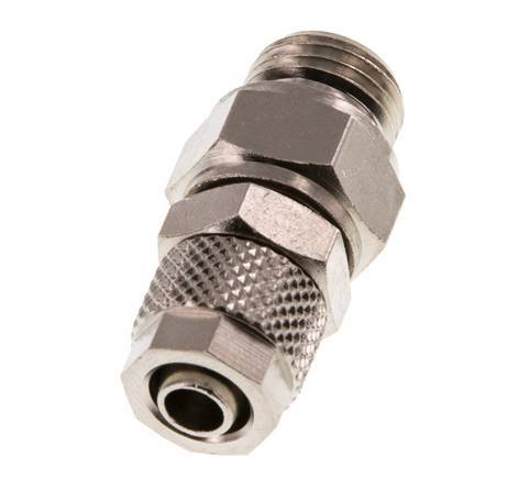 8x6 & G1/4'' Vernikkeld Messing Rechte Opsteekkoppeling Buitendraad [2 Stuks]