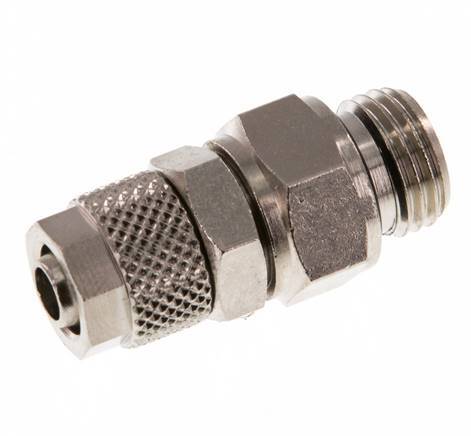 8x6 & G1/4'' Vernikkeld Messing Rechte Opsteekkoppeling Buitendraad [2 Stuks]