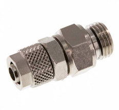 8x6 & G1/4'' Vernikkeld Messing Rechte Opsteekkoppeling Buitendraad [2 Stuks]