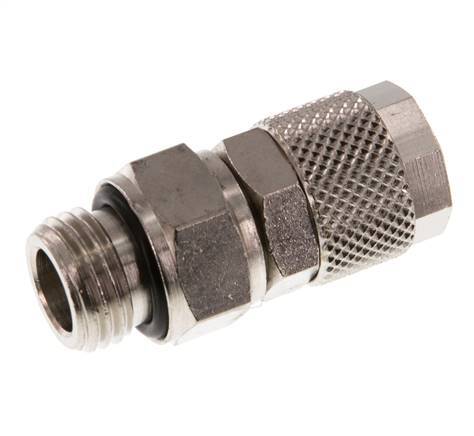 10x8 & G1/4'' Vernikkeld Messing Rechte Opsteekkoppeling Buitendraad [2 Stuks]
