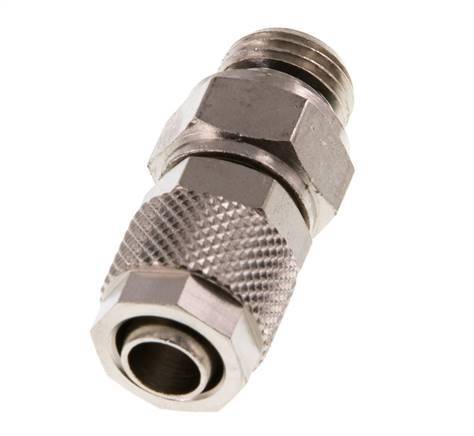10x8 & G1/4'' Vernikkeld Messing Rechte Opsteekkoppeling Buitendraad [2 Stuks]