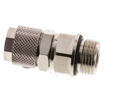 12x8 & G3/8'' Vernikkeld Messing Rechte Opsteekkoppeling Buitendraad