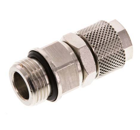12x10 & G3/8'' Vernikkeld Messing Rechte Opsteekkoppeling Buitendraad