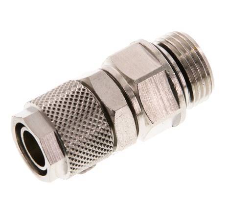 12x10 & G3/8'' Vernikkeld Messing Rechte Opsteekkoppeling Buitendraad