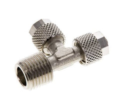 6x4 & R1/4'' Vernikkeld Messing T-Opsteekkoppeling Buitendraad [2 Stuks]