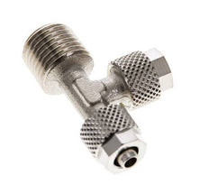 6x4 & R1/4'' Vernikkeld Messing T-Opsteekkoppeling Buitendraad [2 Stuks]