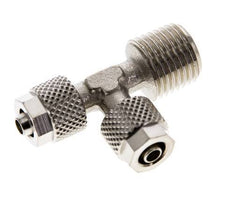 6x4 & R1/4'' Vernikkeld Messing T-Opsteekkoppeling Buitendraad [2 Stuks]
