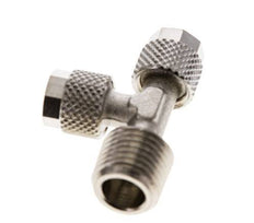 6x4 & R1/4'' Vernikkeld Messing T-Opsteekkoppeling Buitendraad [2 Stuks]