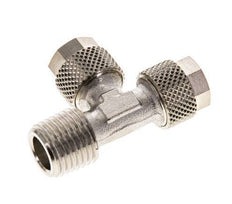 8x6 & R1/4'' Vernikkeld Messing T-Opsteekkoppeling Buitendraad [2 Stuks]