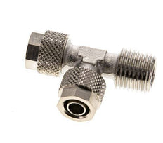 8x6 & R1/4'' Vernikkeld Messing T-Opsteekkoppeling Buitendraad [2 Stuks]