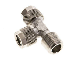 8x6 & R1/4'' Vernikkeld Messing T-Opsteekkoppeling Buitendraad [2 Stuks]