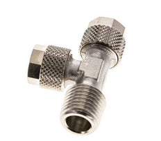 8x6 & R1/4'' Vernikkeld Messing T-Opsteekkoppeling Buitendraad [2 Stuks]