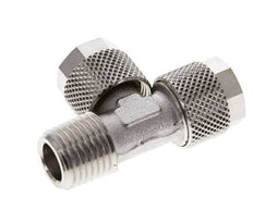 10x8 & R1/4'' Vernikkeld Messing T-Opsteekkoppeling Buitendraad [2 Stuks]