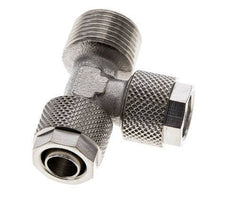 10x8 & R3/8'' Vernikkeld Messing T-Opsteekkoppeling Buitendraad