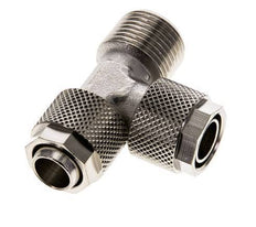 12x10 & R3/8'' Vernikkeld Messing T-Opsteekkoppeling Buitendraad