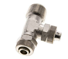 12x10 & R1/2'' Vernikkeld Messing T-Opsteekkoppeling Buitendraad