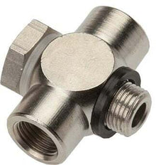 G3/8'' Aluminum Tee Banjo Fitting with Male and Female Threads with O-ring [10 Pieces]