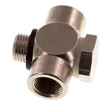 G1/8" Vernikkeld Messing Tee Banjo Fitting met Binnen- en Buitendraad met O-ring [10 stuks].