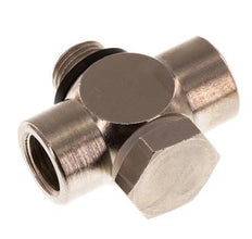 G1/8" Vernikkeld Messing Tee Banjo Fitting met Binnen- en Buitendraad met O-ring [10 stuks].