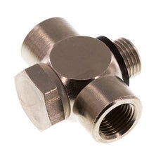 G1/8" Vernikkeld Messing Tee Banjo Fitting met Binnen- en Buitendraad met O-ring [10 stuks].