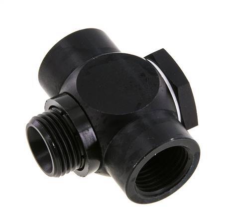 G1/2" Aluminium Tee Banjo Fitting met Binnen- en Buitendraad met O-ring [5 stuks].