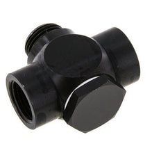 G1/2" Aluminium Tee Banjo Fitting met Binnen- en Buitendraad met O-ring [5 stuks].