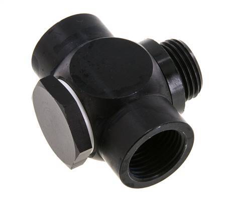 G1/2" Aluminium Tee Banjo Fitting met Binnen- en Buitendraad met O-ring [5 stuks].