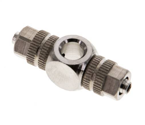4.3x3 & M5 Vernikkeld Messing T-Banjobout Opsteekkoppeling [2 Stuks]