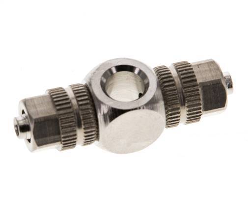 4.3x3 & M5 Vernikkeld Messing T-Banjobout Opsteekkoppeling [2 Stuks]